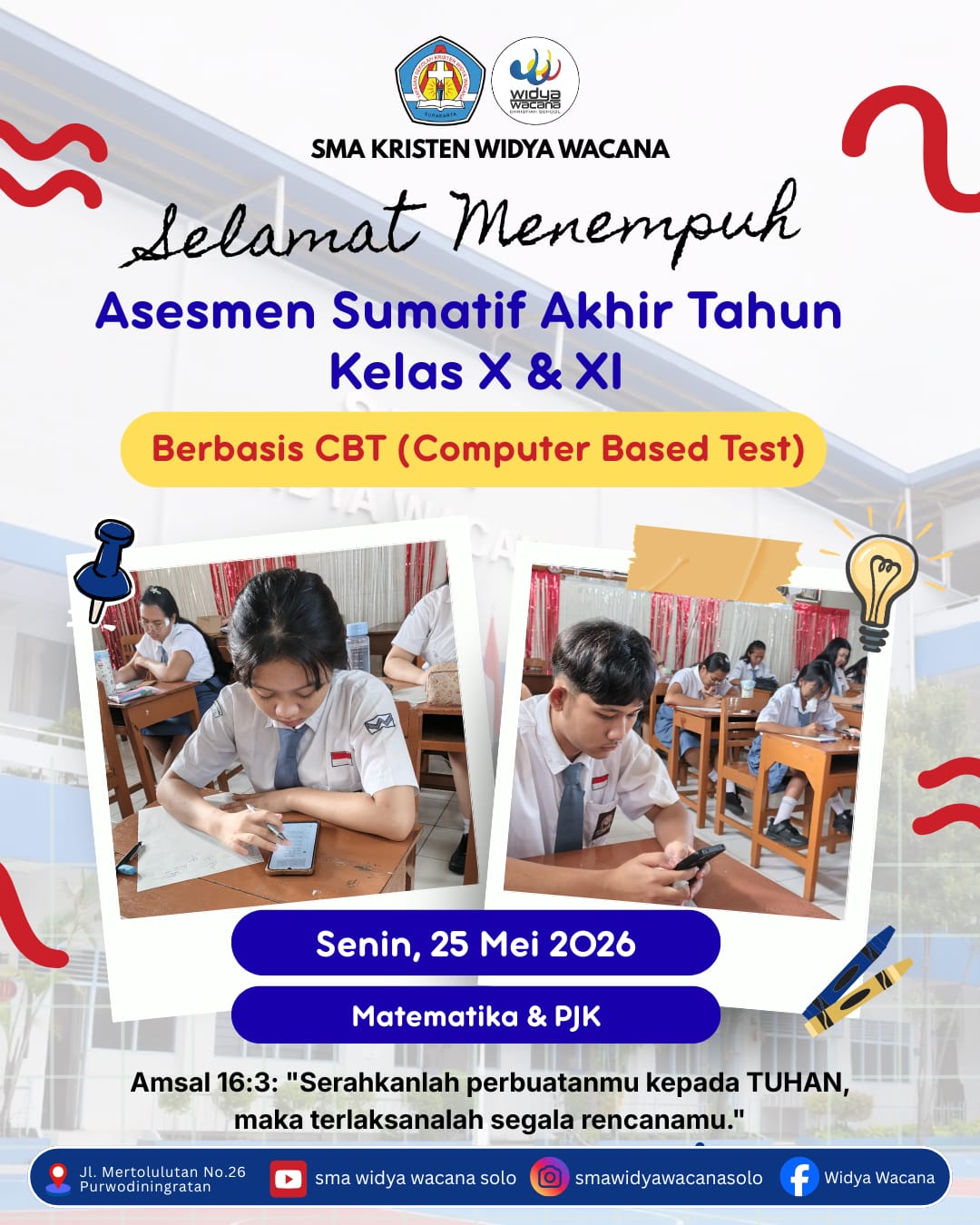berita, sma widya wacana, widya wacana, ysk,  yayasan sekolah kristen, yayasan, surakarta, sma