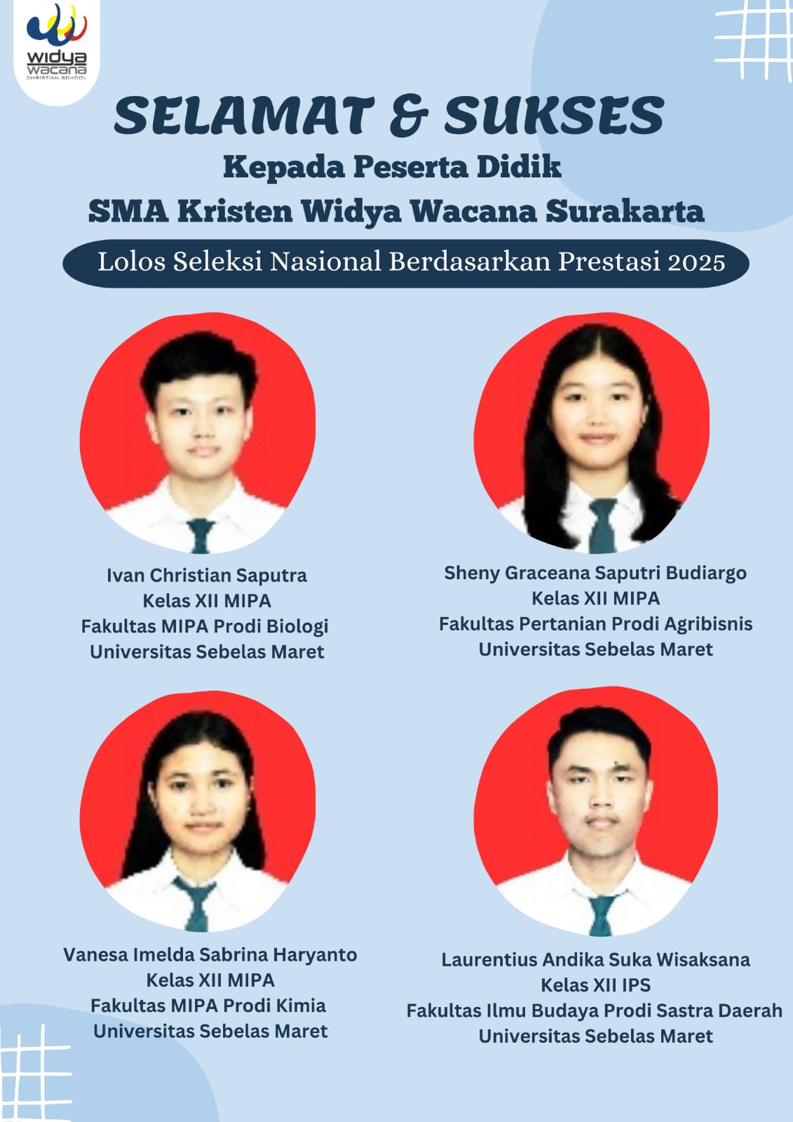 berita, sma widya wacana, widya wacana, ysk,  yayasan sekolah kristen, yayasan, surakarta, sma