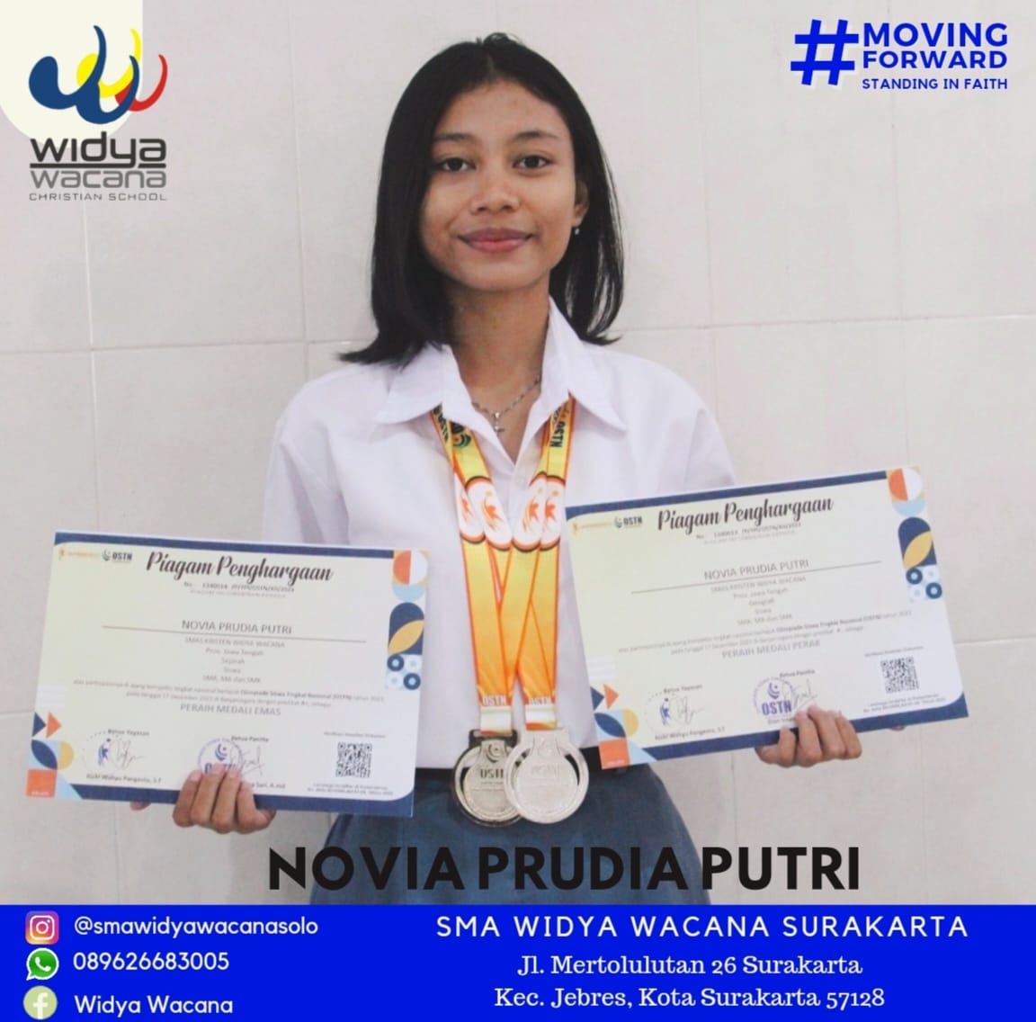 prestasi, sma widya wacana, widya wacana, ysk,  yayasan sekolah kristen, yayasan, surakarta, sma